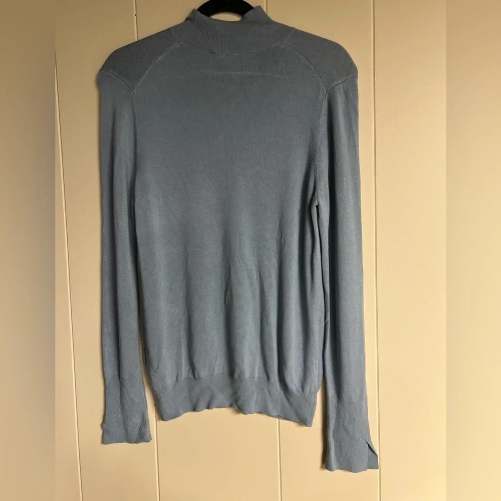 Zara blue light knit turtleneck - Picture 3 of 7